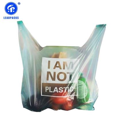 China 100% Heavy Duty Biodegradable, Obvious, Lightweight and Reusable Shaped Shopping or Carry Bag for sale