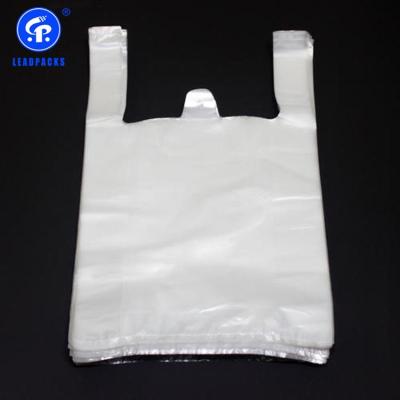 China BIODEGRADABLE Eco Friendly Supermarket Shopping Vest Transparant T-shirt Bag for sale