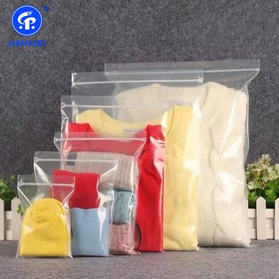 China Factory Recyclable Plastic Poly Zipper Bag Packaging, Shirt/Socks/Trousers/Underwear Storage Bag for sale