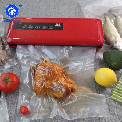 China Recyclable Waterproof Transparent Embossing Food Package Sealer Vacuum Bags for sale