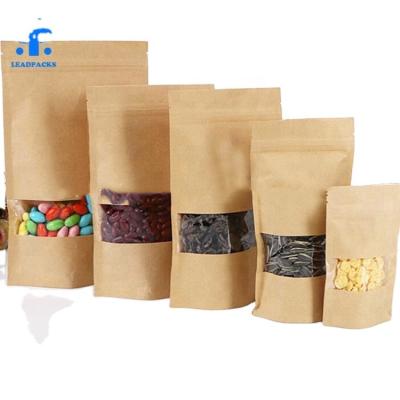 China Logo Printed Customized Moisture Proof Stand Up Plastic Resealable Laminated Bag For Dry Food Packaging for sale