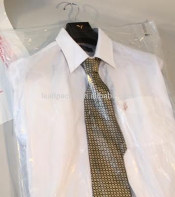 China Disposable Custom Clothes Cover PVC Plastic Clear Garment Storage Hanging Bag for Suits and Dresses for sale