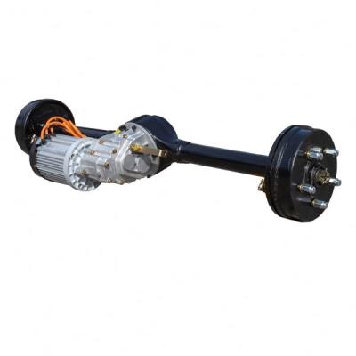 China 2000W Brushless DC Motor Transmission Differential Rear Axle Engineering Tricycle Electric Drive Axle Assembly Other for sale