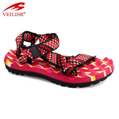 China Fashion\Comfortable Sandalias\Durable Knit Fabric Strap Sports Women Massage Sandals for sale