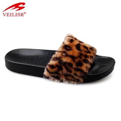 China Wholesale Lightweight Warm Plush Ladies Design PVC Unique Women Indoor Slippers for sale