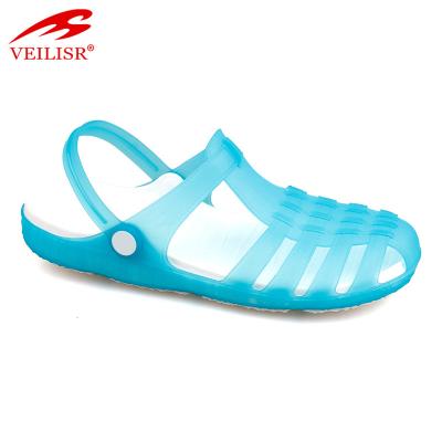 China Fashion\New Style Comfortable\Durable Ladies Beach Jelly Shoes Clear PVC Chokes Women Sandals for sale