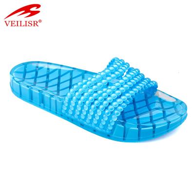 China Chancletas Summer Clear PVC Jelly Slide Sandals Women Lightweight Slippers for sale