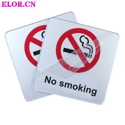 China Elor Good Quality Convenient Acrylic No Smoking Sign Printing Clearly Custom Colors Quickly Deliver With Protective Film for sale