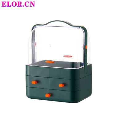 China Hot Selling Bedroom High Quality 3 Layer Decorative Acrylic Drawer Fashion Jewelry Storage Box Cosmetics Acrylic Storage Box for sale