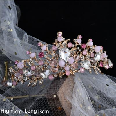 China Wholesale Cheap High Quality Crystal Tiara Tiaras Little Girls Crowns Baby Bride Hair Accessories for sale