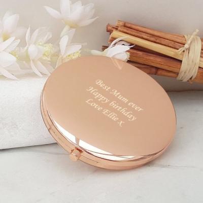 China Hot Magnifying Souvenir Round Double Side Metal Pocket Mirror 7cm Beauty Compact Make Up Hand Mirror Customized Logo for sale