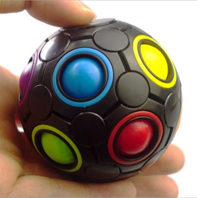 China Educational Toy Fingertip Rainbow Ball Magic Ball Rotation Supporting Brain Power Finger Football Children's Educational Toys for sale