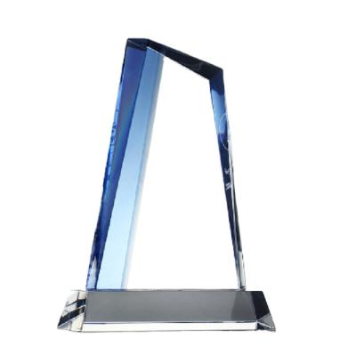 China Europe blank crystal trophy sublimation crystal trophy pujiang customize crystal trophy factories for sale