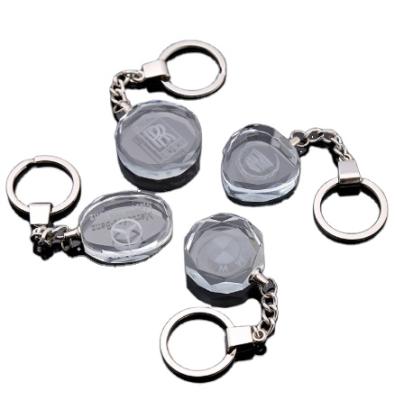 China Key Chain Luxury Crystal Quartz Engraved Photo Solar Keepsake Gifts Wholesales for sale