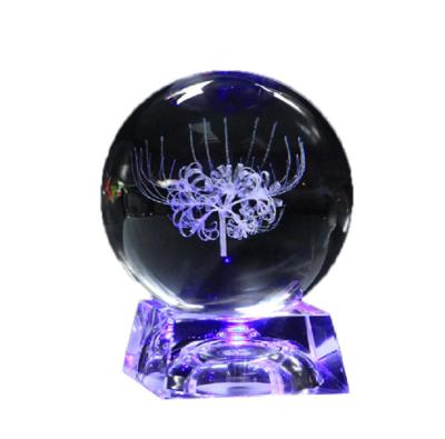 China Europe Crystal Ball Music Box Crystal Ball Enamel Bollard 200mm Crystal Ball for sale