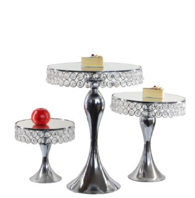 China 3 Tier Luxury Cake Stand Ceramic Cake Stands Acrylic Dessert Table Set Buffet Cake Snack Display Rack for sale