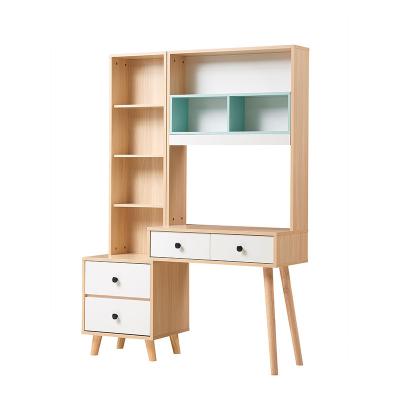 China With Shelf Simple Modern Home Study Writing Desk Eco-friendly Office Desk With Book Shelves xzhx001 for sale