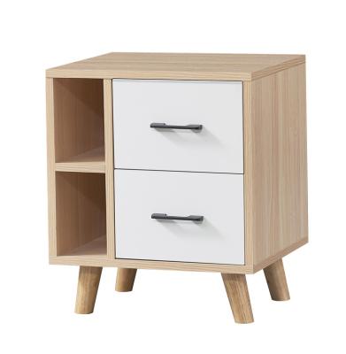 China New Luxury Modern Wood Nightstand Wooden Bedside Table Nightstand Storage White Bedroom Furniture for sale