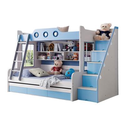 China Contemporary Double-layer Multi-Function Apartment Adult Small Children's Bunk Bed for sale