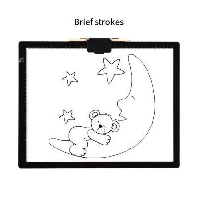 China Pattern trace//graphic design /art touching drawing drawing magnetic discovery usb led light pad a3 discovery drawing board for sale