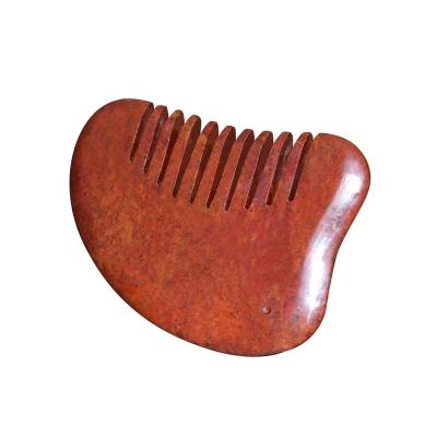 China Master Exquisite Structure Manufacturing Bian Stone Massager Gua Sha Head Massage Comb for sale