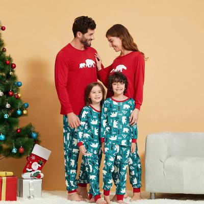 China Wholesale New Thermal 2020 Family Clothes Men And Women Sets Santa Print Home Wear Christmas Pajamas for sale