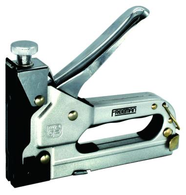 China Craft Materials Freeman Heavy Duty Tacker Three Way Staple Gun Paint Finish GS for sale