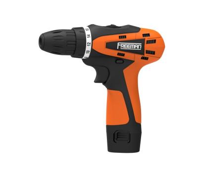 China Professional Freeman Cordless Drill Machine 12v Electric Wood Cordless Screw/Steel/Wood Drill Rechargeable for sale