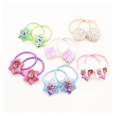 China Bright Colors Frozen Hot Sale Hair Accessories Sets Lovely Hair Bands For Baby Kids Hair Tie for sale