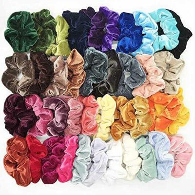 China Wholesale Hair Accessories Baby Velvet Hair Band Ladies Elastic Scrunchies for sale