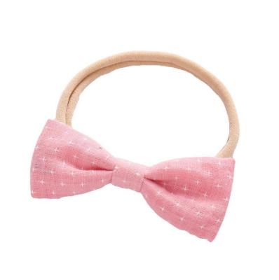 China Environmentally Friendly Hair Band Children Grill Baby Hair Bow Headband Girl Nylon Hair Accessories for sale