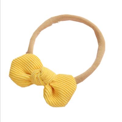 China Environmentally Friendly Round Cute Baby Bowknot Nylon Multicolor Baby Headband Headband for sale