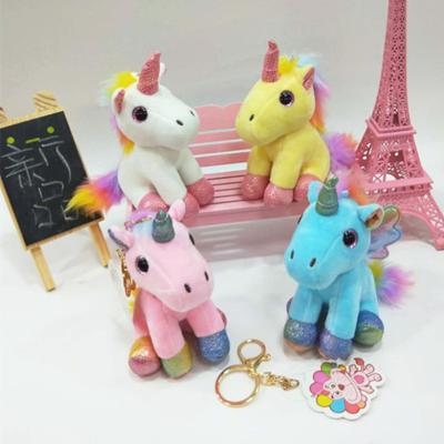 China Fashionable dreamy doll unicorn toy accessories doll net red cute bag head chain douyin plush hanging ornaments for sale