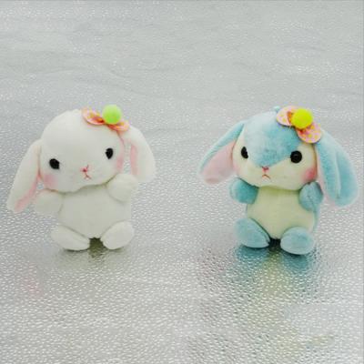 China Fashionable Super Cute Car Plush Toy Car Key Ring New Key Pendant Doll Small Down The Rabbit Can Be Customized for sale