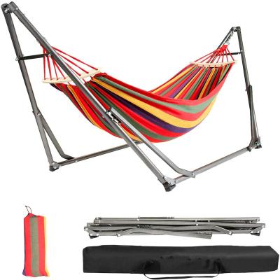 China Adult 140Kg Loading Capacity Low Price Guaranteed Quality Stainless Steel Iron Pipe Stand Camping Hammock for sale