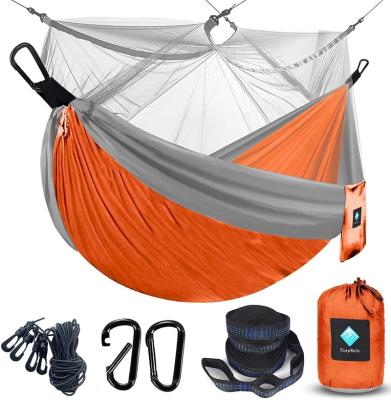 China Adult Outdoor Camping Hammock With Mosquito Net Swings Nylon Rope for sale