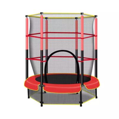 China With Protective Net Factory Supplies Kids Aged 3-8 Years Mini Child Trampoline With Protective Elastic Indoor Net for sale