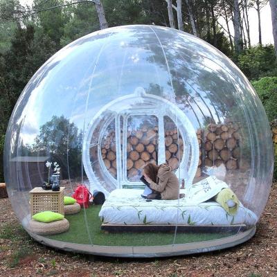 China Waterpoof Hotel Windproof One Room Outdoor Large House Clear Inflatable Bubble Tent for sale