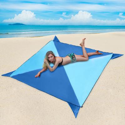 China Terylene Factory Price Waterproof Sand Proof Camping Pouch Beach Blanket for sale