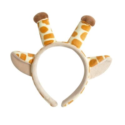 China Eco-Friendly Recycle Hot Sale Cute Cartoon Giraffe Ears Headband Animal Party Headbands for sale