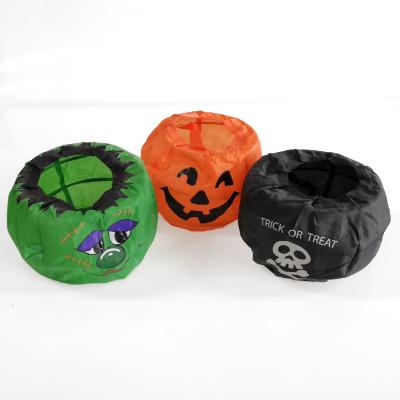 China New Fabric Style Halloween Pumpkin Purse For Candy On Halloween Pumpkin Lantern Bag for sale