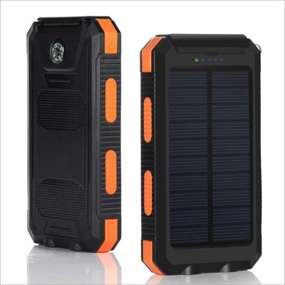 China Portable Waterproof Solar Power Bank 10000mah 20000mah Solar Panel Charger Solar Power Bank for sale