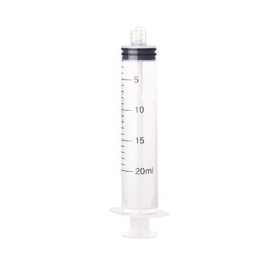 China 20ml Multiple Dispensing PP Rubber Uses Syringe Plastic Science Labs Industrial Syringe For Animal Feeding for sale