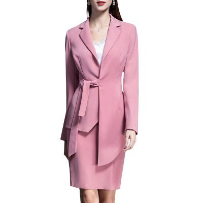 China QUICK DRY Fragrance Small Suit Female Ol Celebrity Temperament Pink Jumpsuits for sale