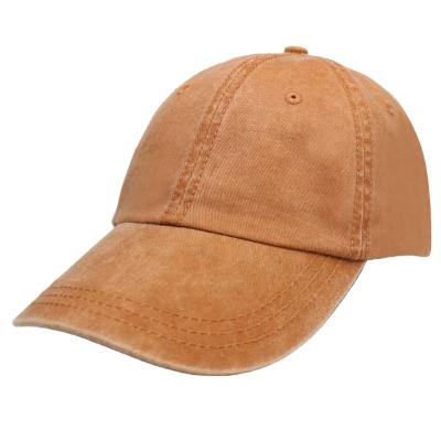 China COMMON 6 Panel Structured Cotton Wholesale Vintage Washed Distressed Blank Baseball Dad Hat for sale