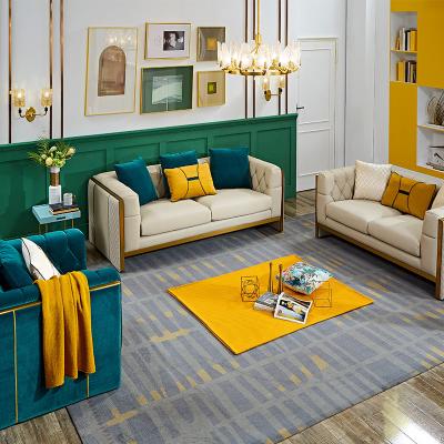 China (Others) 20758 Adjustable Modern Light Luxury Leather Sofa 3 2 1 Living Room Couch Furniture for sale