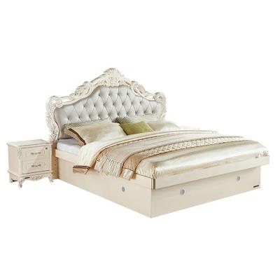 China Master Bedroom Romantic French Light Bed Storage Style Luxury Furniture for sale