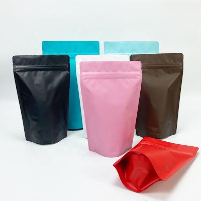 China Colorful Moisture Proof Stand Up Zip Lock Foil Bags Stand Up Aluminum Foil Pouches, Food Storage Holder Up Zip Lock Bags for sale