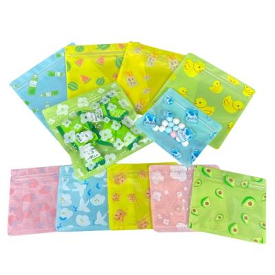 China One side transparent cute branded recealable boutique small personalized plastic bags for sale