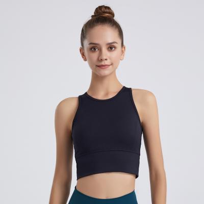 China Breathable sport wear fashion design crop yoga tank top gym wear yoga wear tops for woman for sale